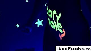 sexy pornstar dani daniels plays with hot wet pussy!!