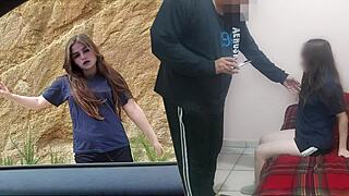 Innocent Small Tijuana Girl Painfully Offers Her Ass To Old Man For Real Economic Support