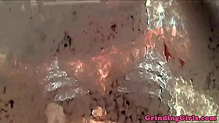 Glam dykes lustful cunnilingus and analplay