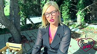 Irina And Her Big Tits Plays With A Cock