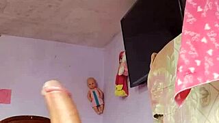 Rich Cumshot In Step Mother-In-Law's Room