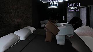 Mitbewohnerin wird geil also ficken wir Roblox Style