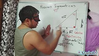 nerdy student learns geometry in bedroom