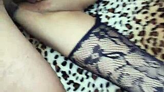 Skinny Mature Wife Bends Over in Homemade Lingerie Fuck