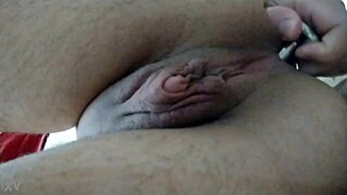 Playing With Anal Plug And Big Clit Stimulation