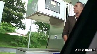 i'm a real german amateur teen in an outdoor threesome with a stranger