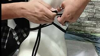 tutorial bdsm how to tie breasts