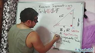 nerdy student learns geometry in bedroom