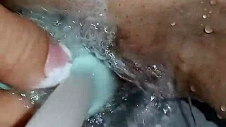 gretala uses soap on her trimmed pussy in july video