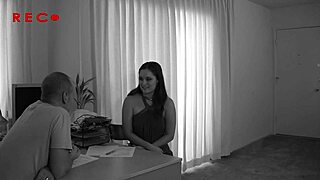 brunette teen charlotte vale enjoys a big meal after workout