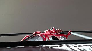 Bound and Hooded, Taking It Deep with Moans and Spit