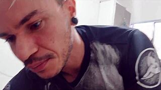 Tattoo made with anal plug in tight ass