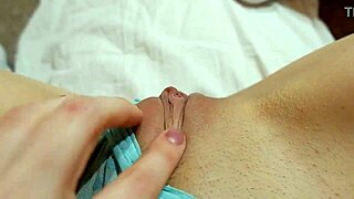 i caress my petite pussy after work