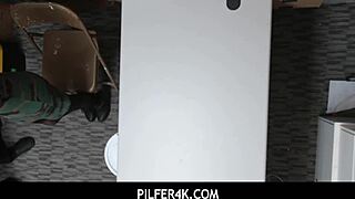 Eden Sin Caught Stealing, Punished with Doggystyle Fuck