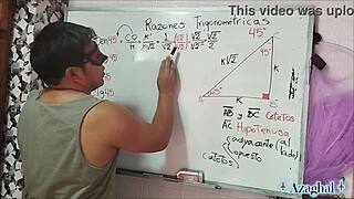 nerdy student learns geometry in bedroom