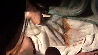 this nasty whore with a big ass gets her face fucked hard by her husband