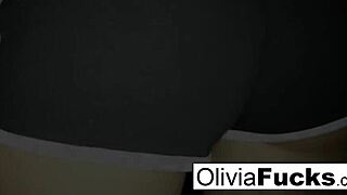 Super sexy Olivia Austin teases with her big tits and pussy in the shower
