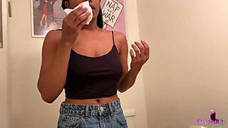 Watch sultry jenna foxx pleasure herself in the steamy bathroom, teasing with big tits and gaping ass.