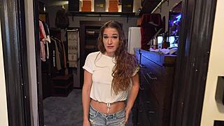 blackmailing my step-sister with joi after catching her stealing