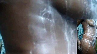 cyndy blackslave masturbate in shower with little 18+ squirt