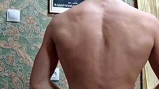 flex skinny boy after study