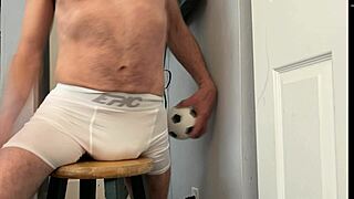 Groin Stretch In Tight Spandex Shorts