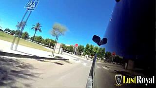 Redhead Teen Lili Lou Explores Outdoor Scenes