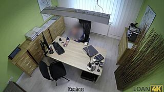 Redhead Teen Has Spontaneous Fucking At Office With Credit Agent