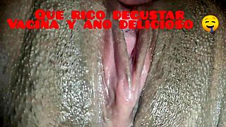 Licking Ass And Pussy Of Ecuadorian Big Ass Wife On All Fours