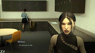 Tracy slides tip into her pussy in walkthrough.