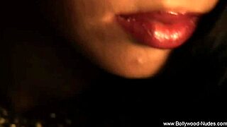 Lovely brunette dances gracefully