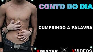 Amateur brazilian fulfills the word in a simple story