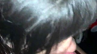 Slim teen intensely sucks sloppy dick with toys