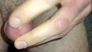 i get so turned on by sticky precum cum close up