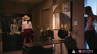 i feel so erotic massaging these lesbians as they fuck each other's wet pussies