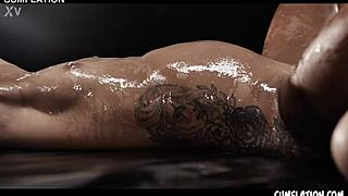 Latina cum slut black angel extreme creampie cumflation gooning girl with blasting pussy squirt