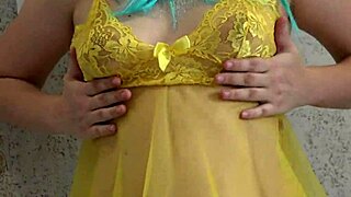 my first preggo milf cums in panties and sniffs em