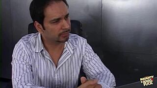 blonde office lady in 69 position and anal opening