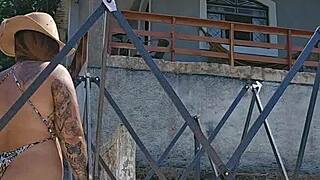 Tent Setup with Stuffed Ass