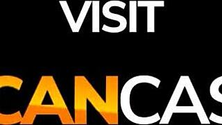 Hot Ebony Babe Shows Her Sloppy Blowjob Skills for 2nd Casting