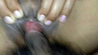 Water bursts into her pussy multiple times in a row