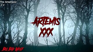 a wolf devours the sheep's wet pussy in roleplay