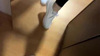 good morning barfoot feet fetish girl smelly socks