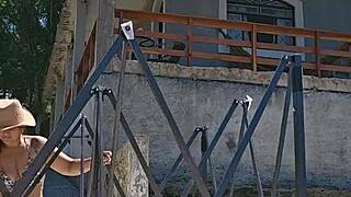 Tent Setup with Stuffed Ass