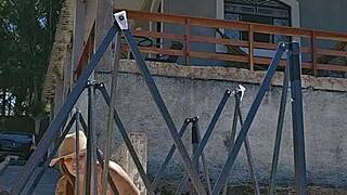 Tent Setup with Stuffed Ass