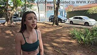 spanish girl takes three dicks in her tight ass for a new house lease