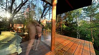 does my husband's stepbrother fuck me savage in the cabin?