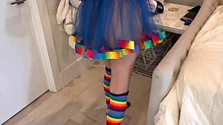 Bad Bunny Feels Thrill Of Candy Cum Squirting On Cock