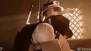 roblox egirl fucks her big ass hard while sucking monster cock