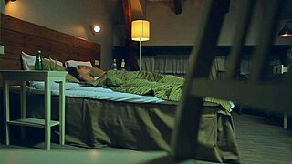 watch this puffy nippled milf masturbate intensely, contrasting her mature allure